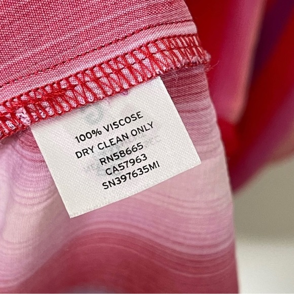 Something Navy Revolve Red & Pink Striped Puff Sleeves Goji Mini Dress Size XS - Picture 5 of 6